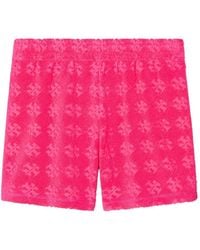 Tory Burch - Logo Cotton Shorts - Lyst