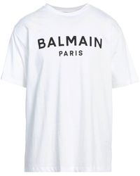 Balmain - Cotton Logo T -shirt - Lyst