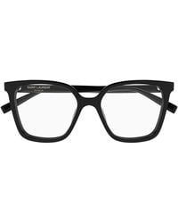 Saint Laurent - Bril Op Sterkte Sl 910 002 Bruin/transparant Dames - Lyst