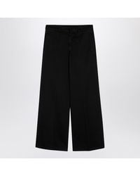 Palm Angels - Cotton Wide Trousers - Lyst