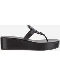 Tory Burch - Wedge Slippers 'Miller' - Lyst