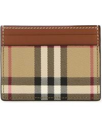 Burberry - Printed Canvas Cardholder - Lyst