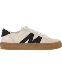 Moncler - Monaco2 Leder und Nubuck -Turnschuhe. - Lyst
