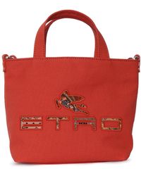 Etro - Tas Canvas - Lyst