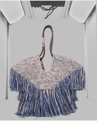 Zimmermann - Borsa Tote "Goldentime" Medium Con Frange - Lyst
