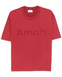 AMISH - Camisetas y polos Rojo - Lyst