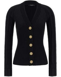 Balmain - Cárdigan con botones - Lyst