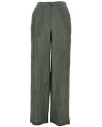 Emporio Armani - Crepe Trousers - Lyst