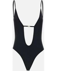 DIESEL - Costume Da Bagno A Un Pezzo Nero - Lyst