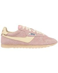 Autry - Windspin Sneakers In Rosemary En Rutabaga Suede En Leer - Lyst