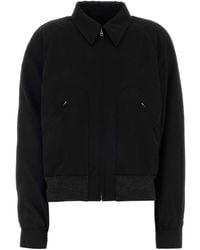 Maison Margiela - Black Wool Bomber Jacket - Lyst