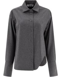 The Attico - 'Eliza' Wool Blend Shirt - Lyst