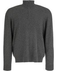 Vince - Cashmere Sweater With Half Zipper - Lyst