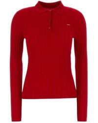 Prada - Inspired Cotton Blend Polo Shirt For - Lyst