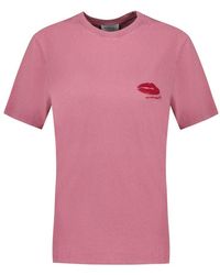 Isabel Marant - Zewel Gb T-shirt Katoen Roze - Lyst