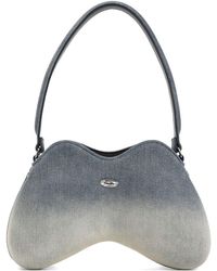 DIESEL - Doppelt-D Schultertasche Aus Denim - Lyst