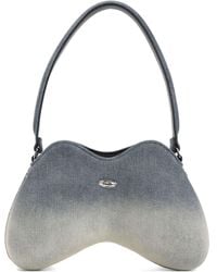 DIESEL - Doppelt-D Schultertasche Aus Denim - Lyst