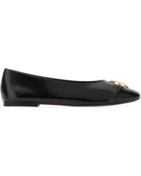 Tory Burch - Charlie Leather Ballerinas - Lyst