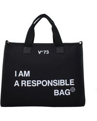 V73 - Borse A Mano Responsibility Bis Donna Tessuto Nero - Lyst