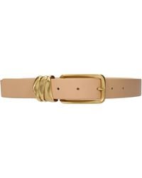 Bottega Veneta - Belt/Almond Leather - Lyst