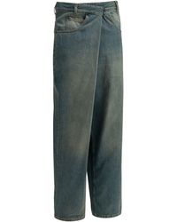 Maison Margiela - "Wrap" Wide-Leg Jeans - Lyst