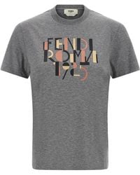Fendi - ' Roma 1925' T -shirt - Lyst