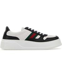 Gucci - Two-Tone Leather Sneakers - Lyst
