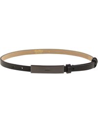 ベルト Max Mara MCLASSIC20S - Monogram leather belt Max Mara Mclassic20 Monogram Leather Belt in Black | Lyst UK