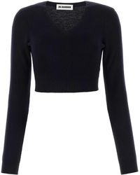 Jil Sander - Midnight Wool Sweater - Lyst