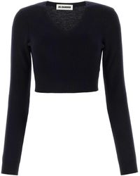 Jil Sander - Midnight Wool Sweater - Lyst