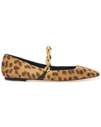 Jimmy Choo - Leopard Print Tilda Ballerina - Lyst