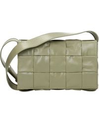 Bottega Veneta - Cassette Crossbody Bag/Travertine Leather - Lyst