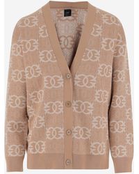 Pinko - Love Birds Knitwear In Viscose Blend - Lyst
