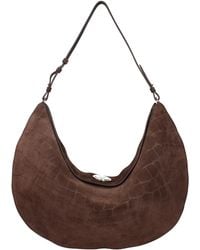 Jacquemus - Le Sac Ovalo Shoulder Bag Suede - Lyst