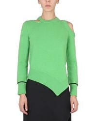 McQueen - Bare Shoulder Sweater - Lyst