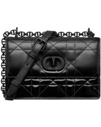 Dior - Caro Patent And Matte Shoulder Bag - Lyst