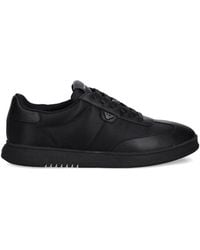 Emporio Armani - Leather Sneakers - Lyst