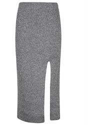 Circus Hotel - Viscose MIDI Jupe - Lyst