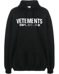 Vetements - Vettements Logo Coton Sweat à capuche - Lyst