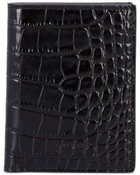 Tom Ford - Croc Leather Cardholder - Lyst