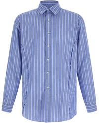 Maison Margiela - Gestreept Katoenen Overhemd - Lyst