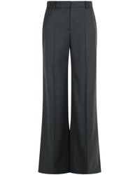 Stella McCartney - High-Waisted Wide-Leg Wool Pants With Tailored Design - Lyst