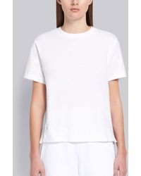Thom Browne - Logo Patch Short Sleeve T -shirt - Lyst