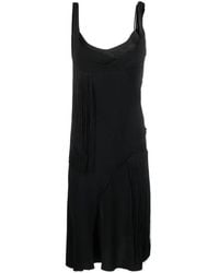 Victoria Beckham - Asymmetric Fringe Mini Dress - Lyst