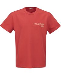 Fay - T-shirt - Lyst