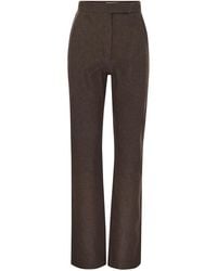 Max Mara - Galizia Slim Fit Cotton Trousers - Lyst