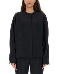 Jil Sander - Relaxed-Fit Viscose Blend Shirt With Button Closure - Lyst