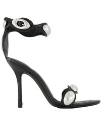 Alexander Wang - Dome Sandalen Aus Leder 105Mm - Lyst