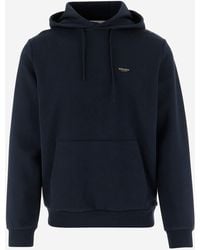 Woolrich - Stretch Cotton Blend Sweatshirt Met Logo - Lyst