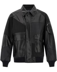 Comme Des GarÃ§ons Homme - Comme des Garҫons Homme Panel Bomber Jacke - Lyst